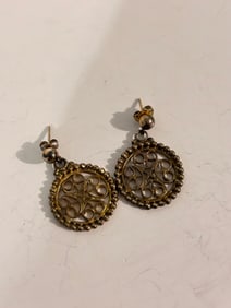 Vintage Sterling Silver Filigree Earrings