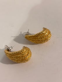 Vintage Gold tone signed Earrings