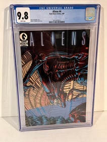Vintage Comic Book Dark Horse Comics Aliens #4 (1989) CGC 9.8 WHITE Mark VERHEIDEN Mark A NELSON