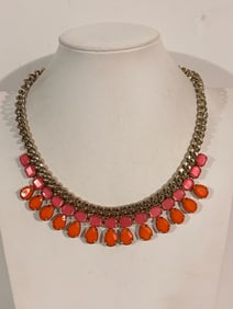 Vintage Elegant  pink Necklace Sz 18"