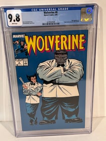 Vintage Comic Book Wolverine #8 CGC NM/M 9.8 Classic Grey Hulk Mr. Fixit cover! Buscema Art!