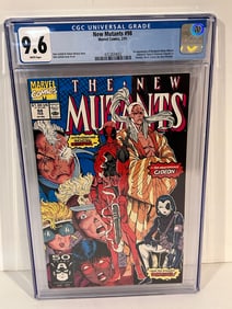 Vintage Comic Book New Mutants #98 CGC 9.6 1st app. Deadpool Marvel Comics 1991
