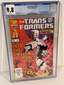 Vintage Comic Book The Transformers 17 CGC 9.8 1st Insecticons 6/1986
