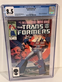 Transformers #1 Marvel Comics 9/84 Origin Autobots Decepticons CGC 8.5