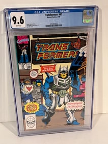 Transformers #63 (1990) Marvel Comics Thunderwing & Decepticons CGC 9.6