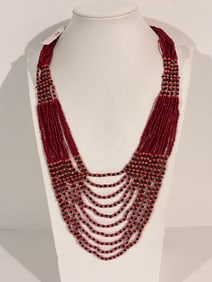 Vintage Archana beaded Necklace Sz 22"