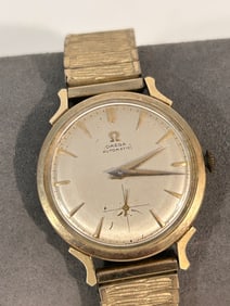 Vintage 14k Gold Filled Omega Automatic working Bumper Calibre 344 Wrist Watch