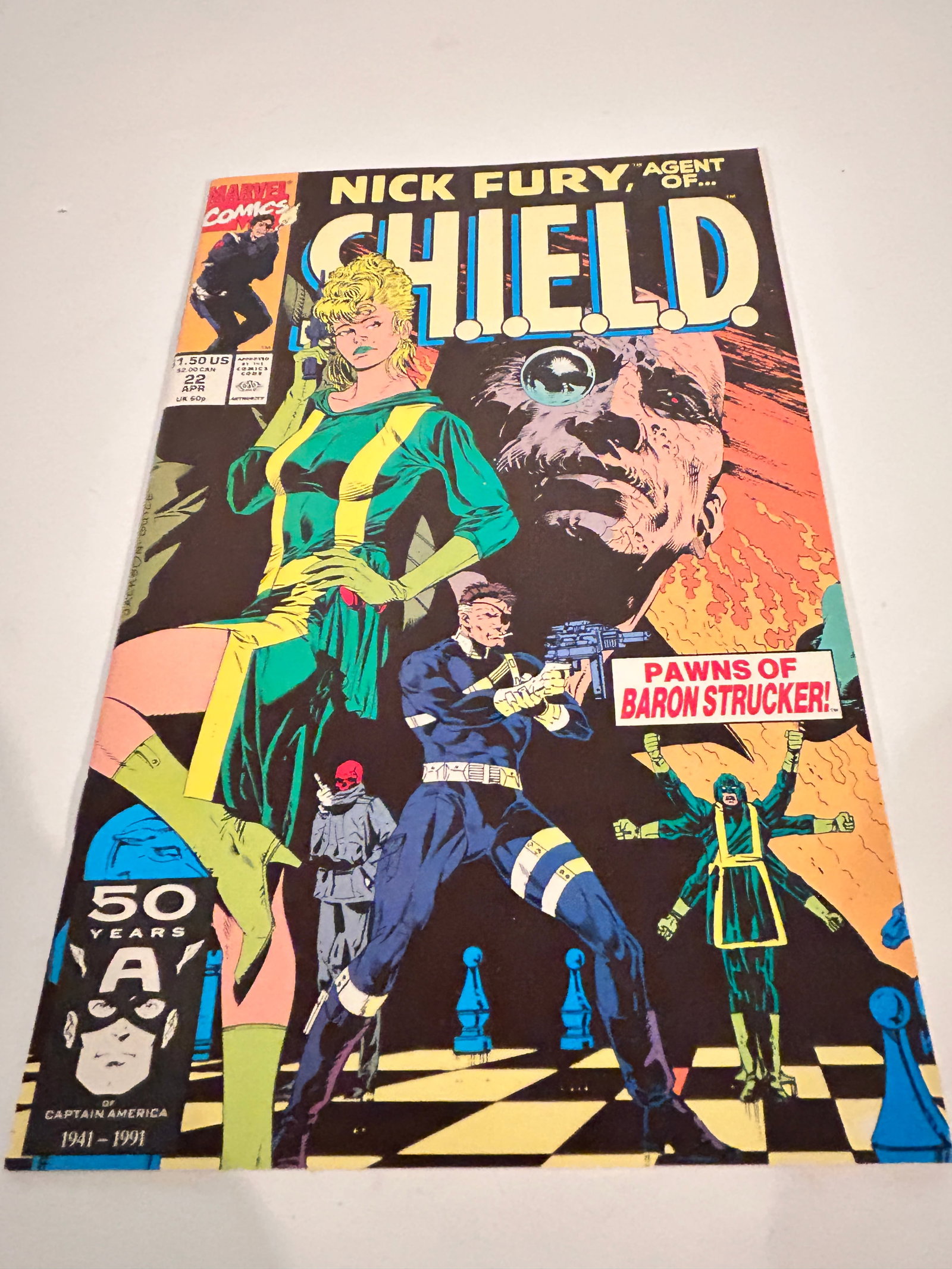 Vintage Comic Book Nick Fury Shield # 22: Vintage Comic Book Nick Fury Shield # 22 Please view all photos as they are part of the description and condition of this Item, Feel free to contact me with questions or picture requests! Used Item AS