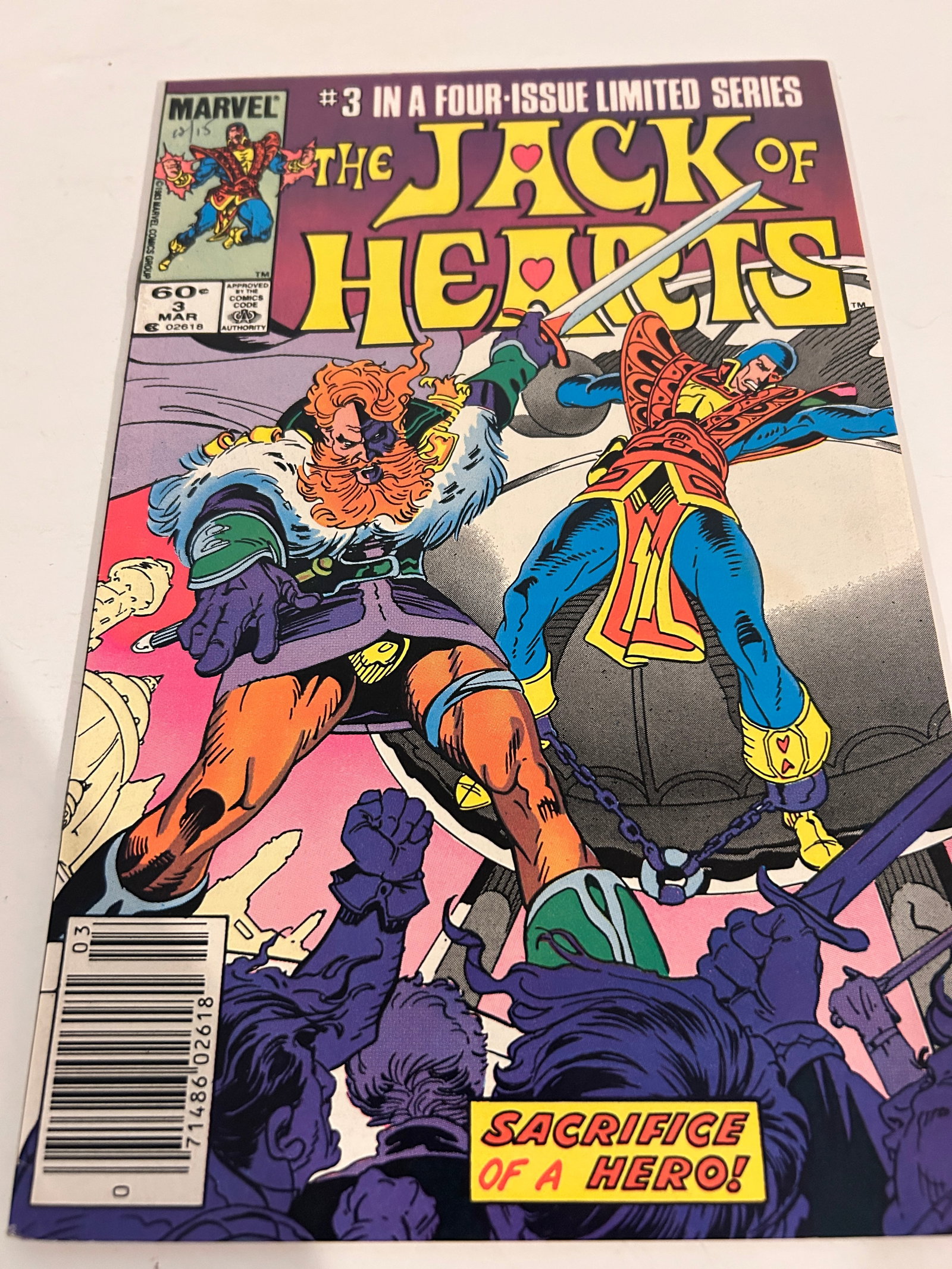 Vintage Comic Book The Jack of Hearts # 3: Vintage Comic Book The Jack of Hearts # 3 Please view all photos as they are part of the description and condition of this Item, Feel free to contact me with questions or picture requests! Used Item A