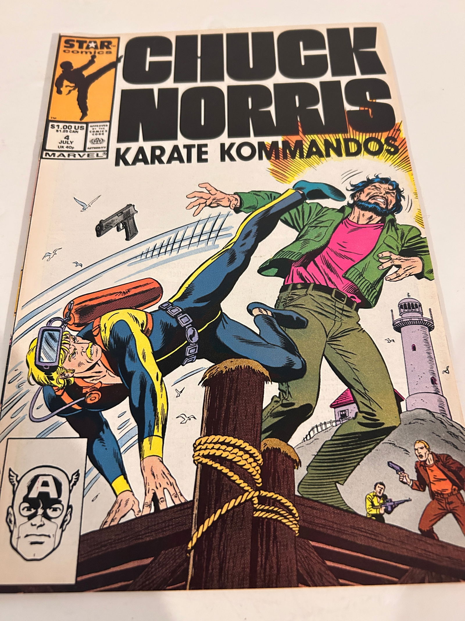 Vintage Comic Book Chuck Norris # 4 (1 of 2)