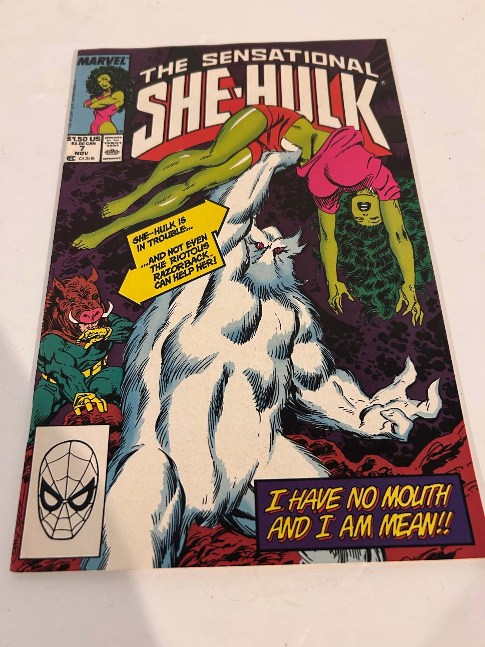 Vintage Comic Book Sensational She Hulk # 7: Vintage Comic Book Sensational She Hulk # 7 Please view all photos as they are part of the description and condition of this Item, Feel free to contact me with questions or picture requests! Used Item
