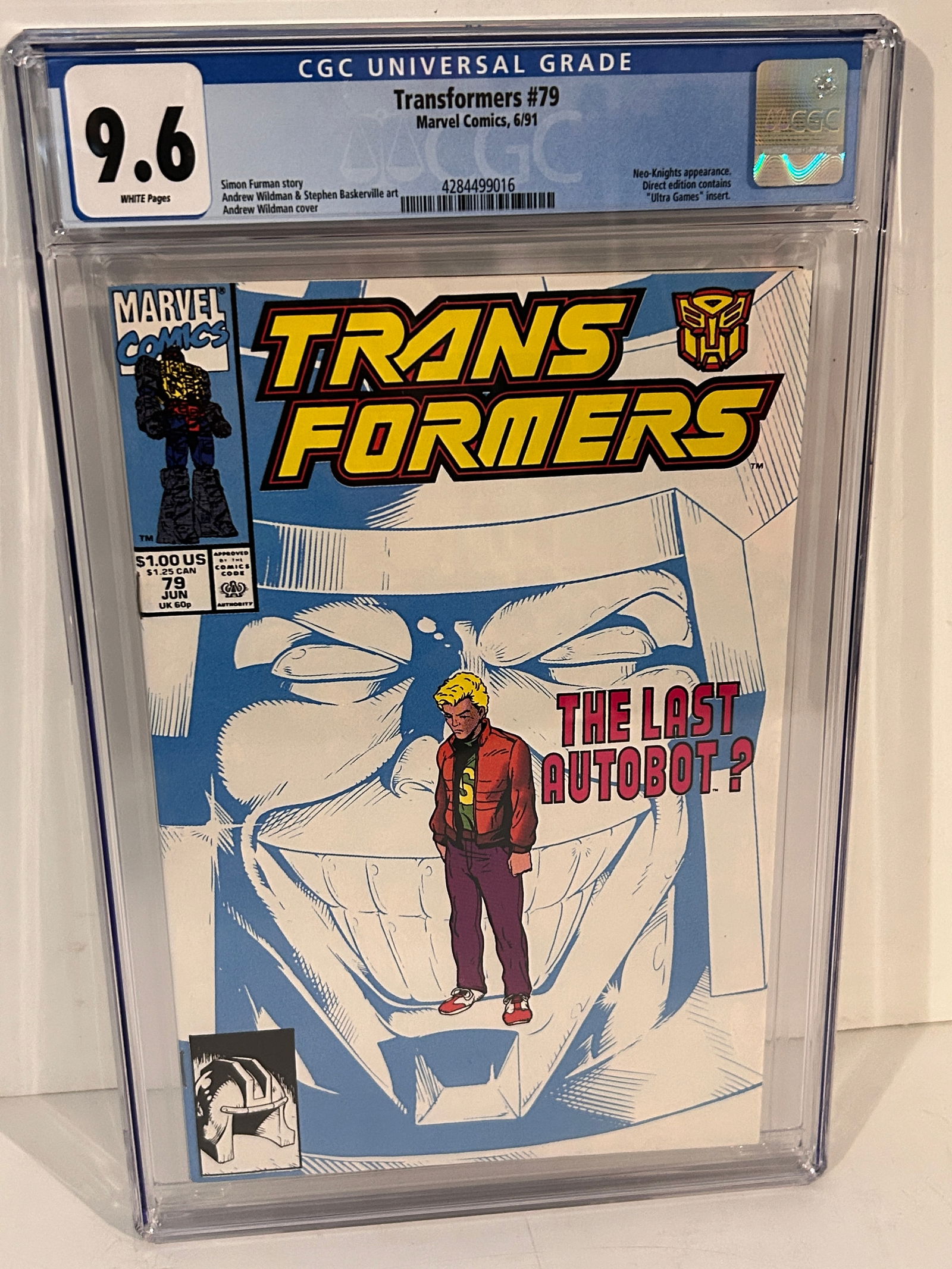 Transformers #79 (1991) CGC Graded 9.6 NM+ Andrew Wildman Cover Marvel Low Print (1 of 2)