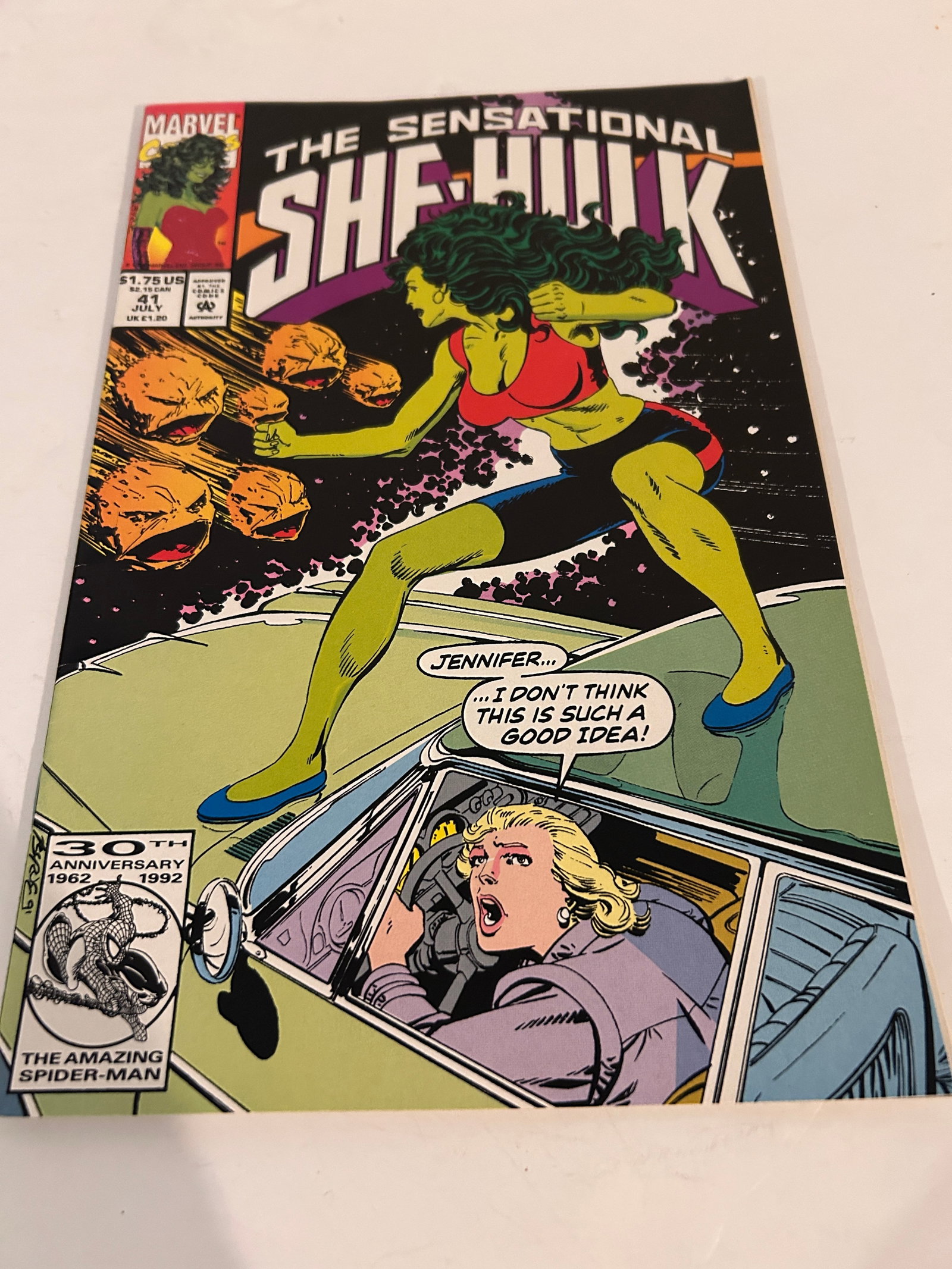 Vintage Comic Book Sensational She Hulk # 41: Vintage Comic Book Sensational She Hulk # 41 Please view all photos as they are part of the description and condition of this Item, Feel free to contact me with questions or picture requests! Used Ite