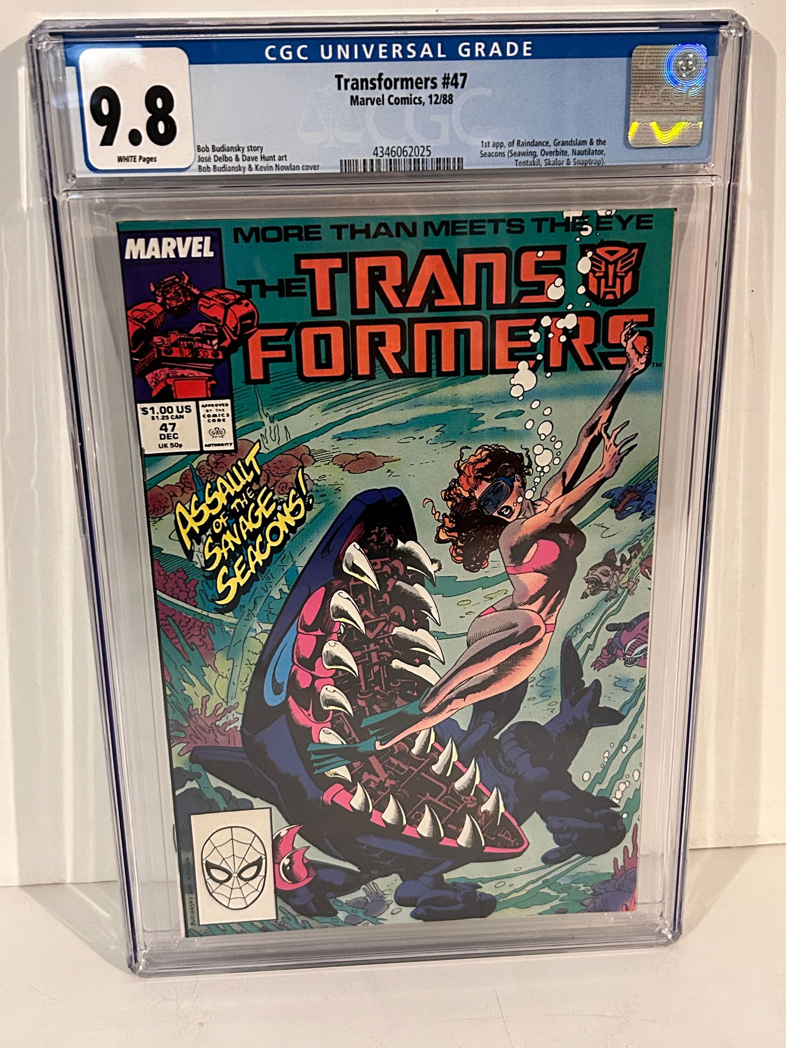 Vintage Comic Book Transformers #47 CGC 9.8 (1 of 2)