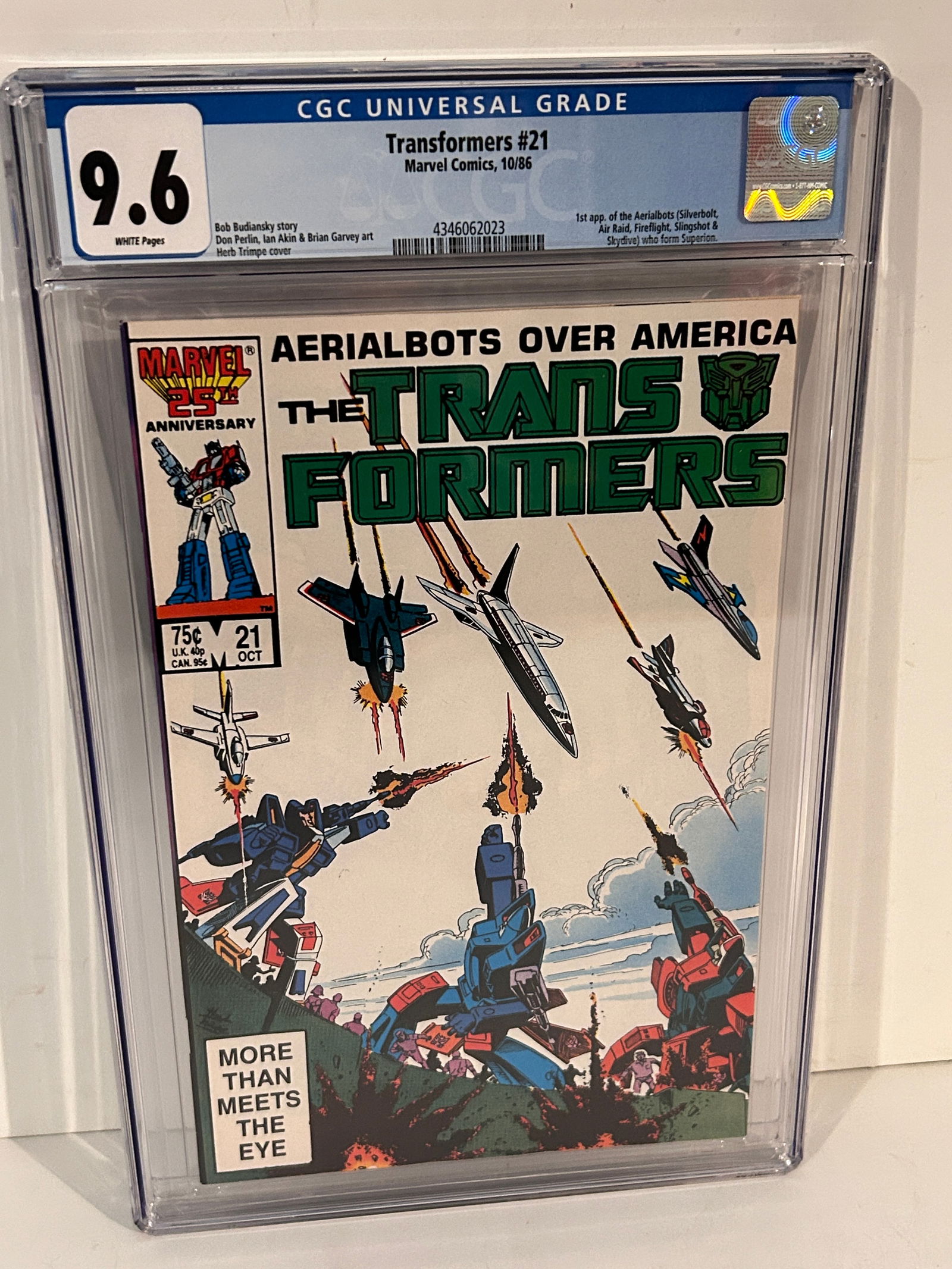Marvel Comics TRANSFORMERS 1984 #21 CGC 9.6 (1 of 2)