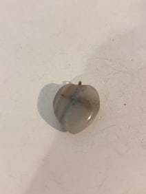 Vintage Sterling Silver gem stone heart Pendant