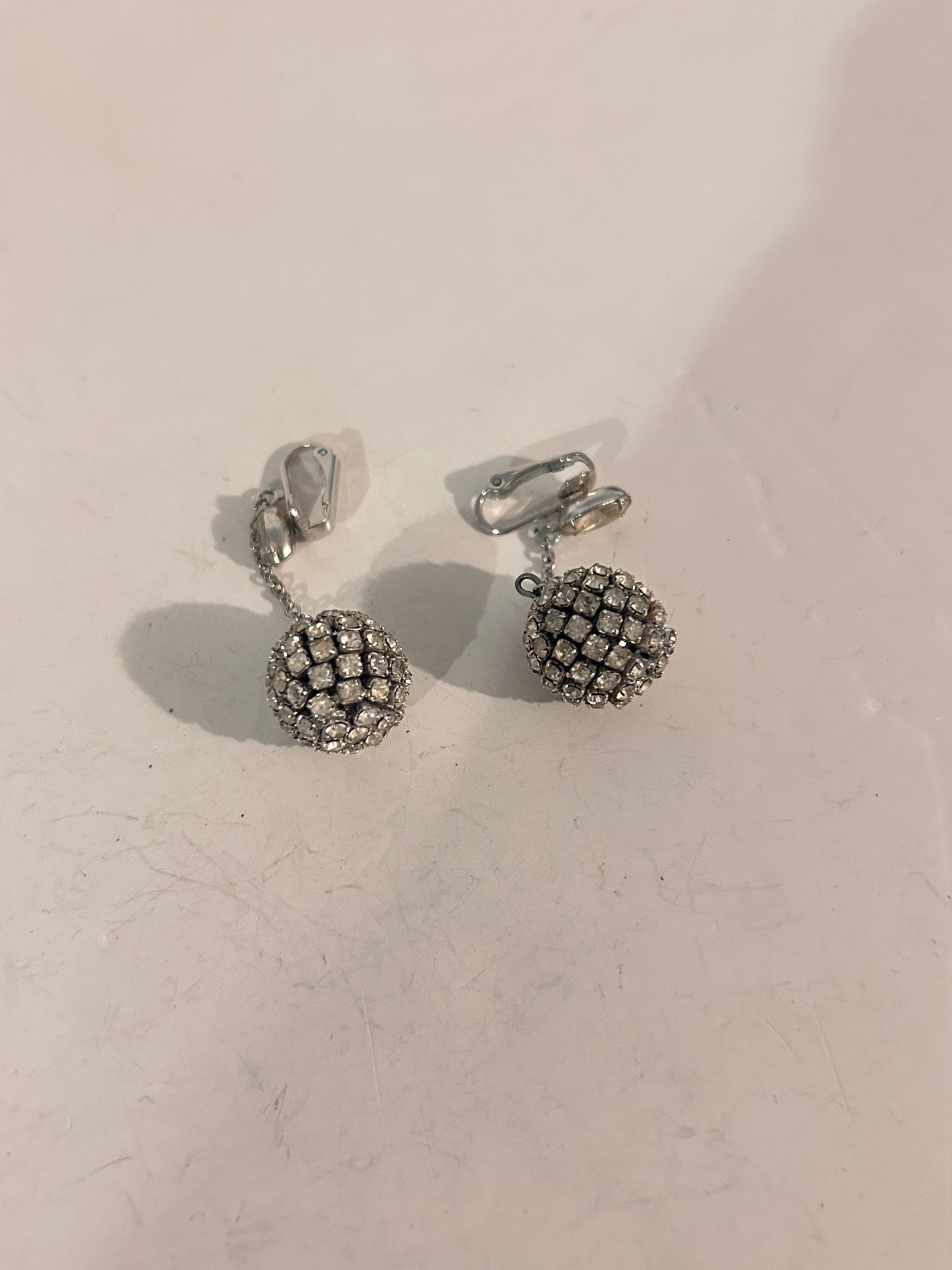 Vintage rhinestone dangle Earrings (1 of 4)