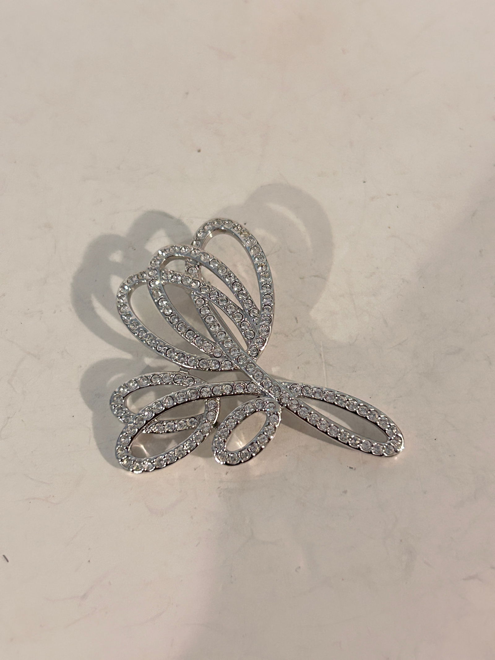 Vintage Swarovski Crystal swan signed Brooch (1 of 4)