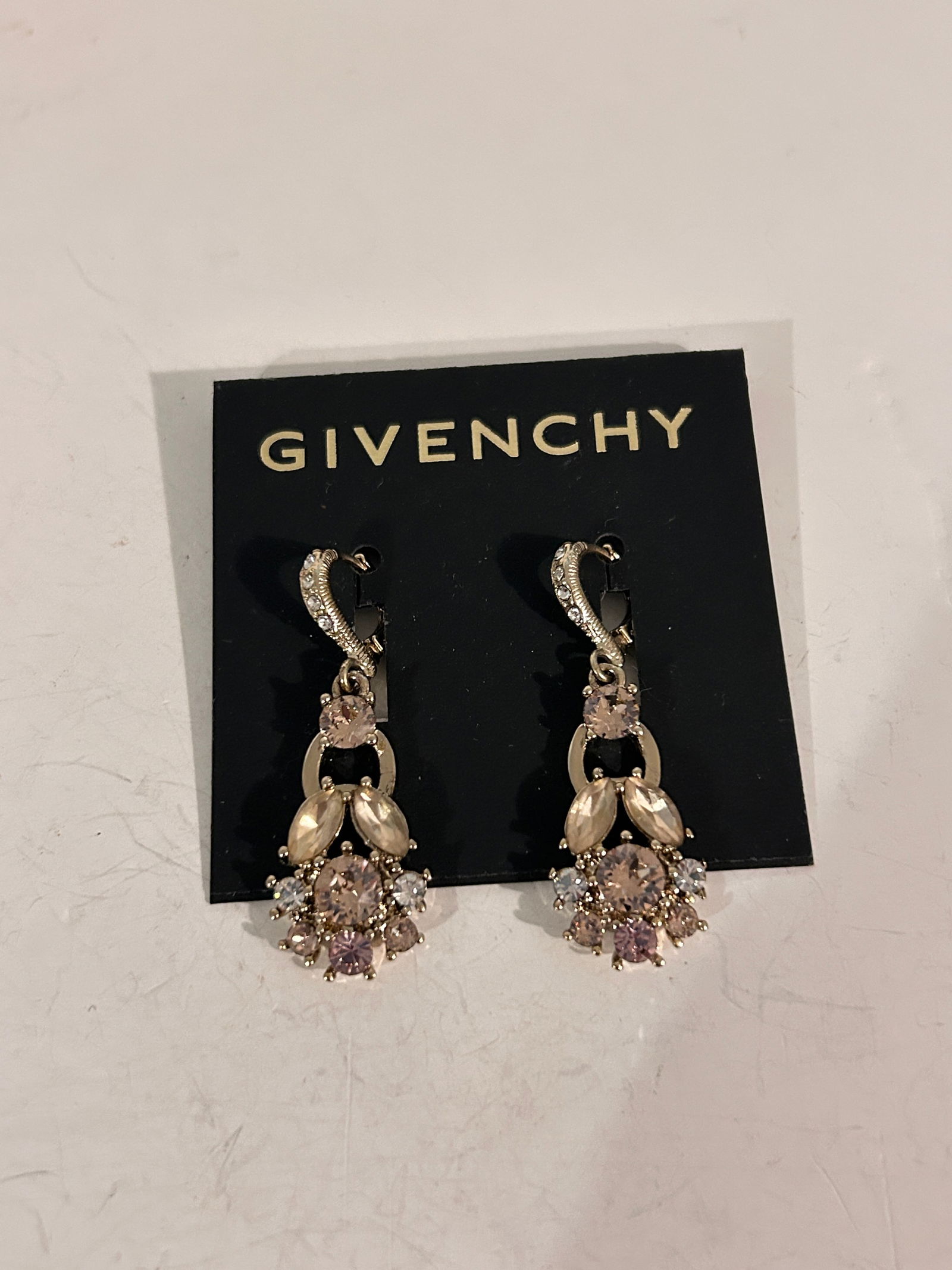 Vintage Unauthenticated Givenchy Rhinestone Earrings