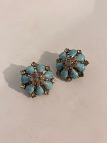 Vintage Hobe' floral Earrings