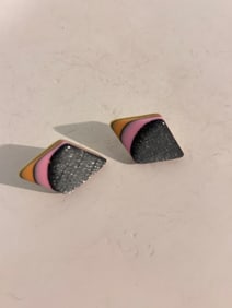 Vintage Acrylic post Earrings