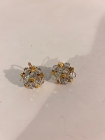 Vintage goldfilled crystal Earrings