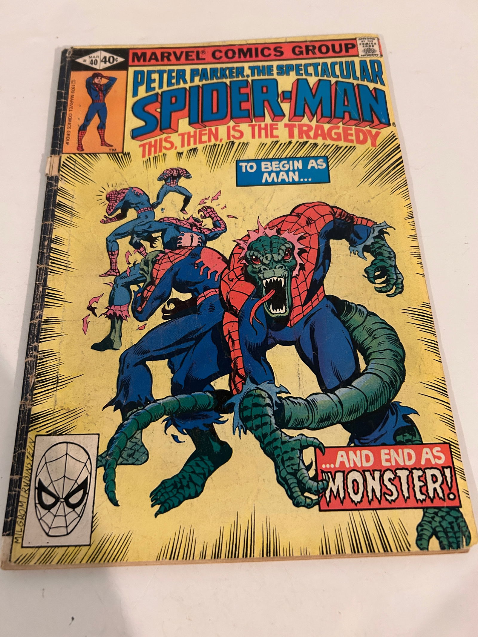 Vintage Comic Book # 40 Peter Parker the Spectacular Spider-Man (1 of 2)