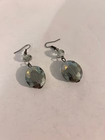 Vintage heavy glass Earrings