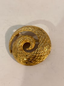 Vintage Gold Tone B.S.K Brooch