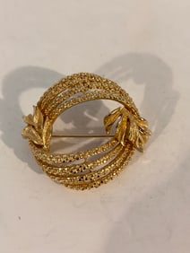 Vintage Gold Tone Coro Brooch