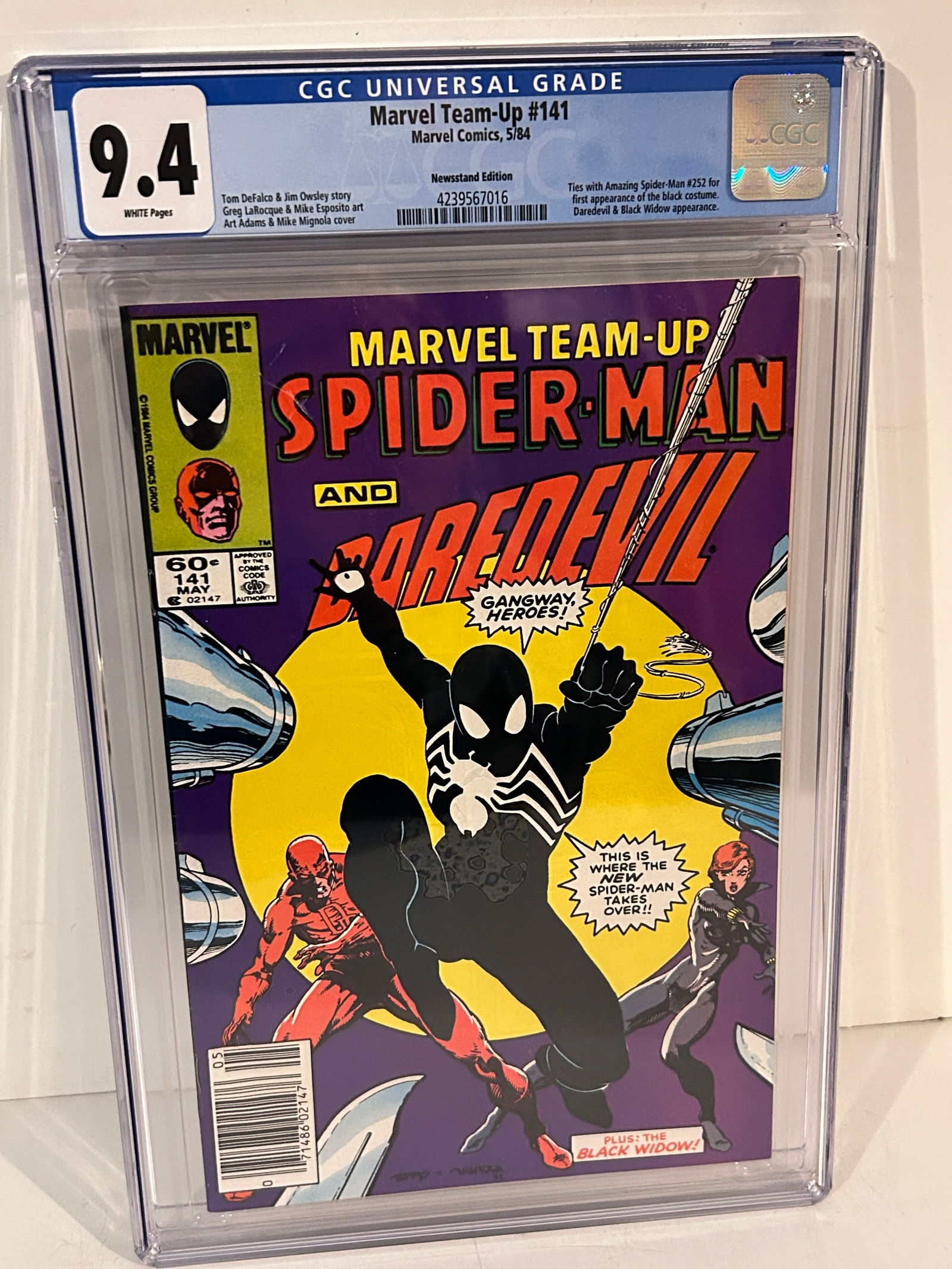 Vintage Comic Book Marvel Team-Up #141 CGC 9.4 News Stand (1 of 2)