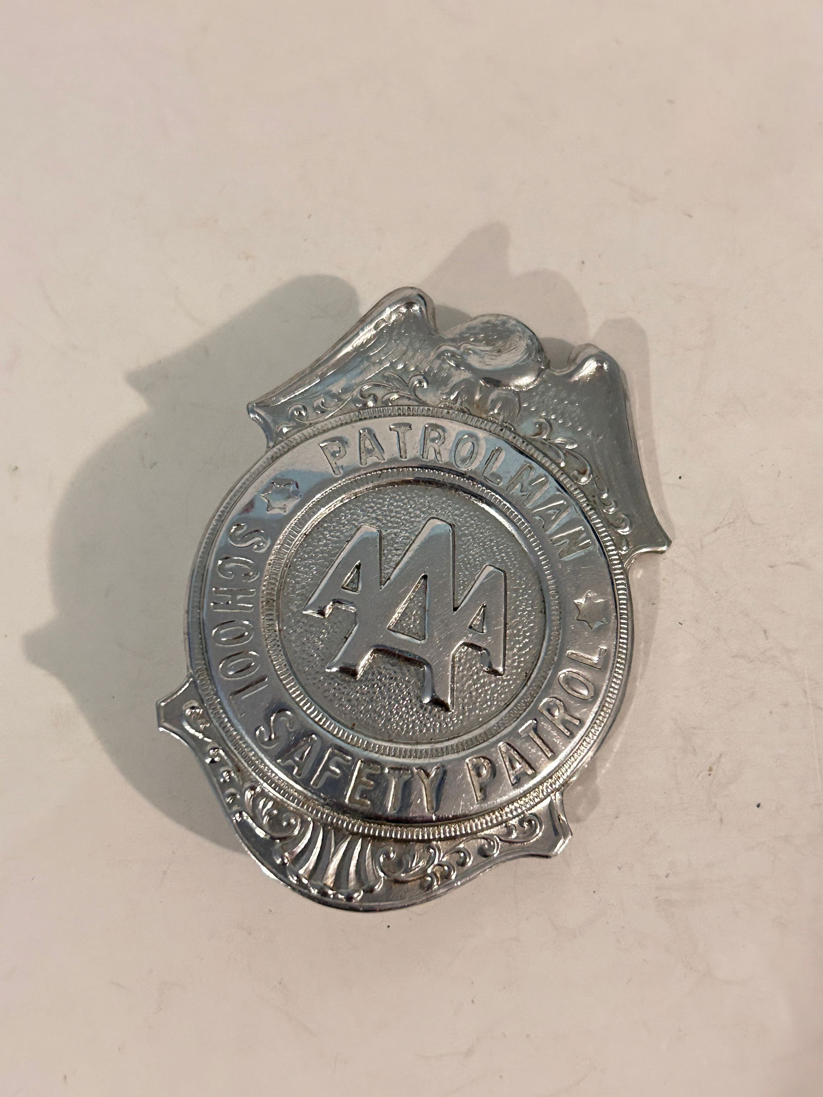 Vintage AAA Patrolman School Safetty Badge (1 of 5)