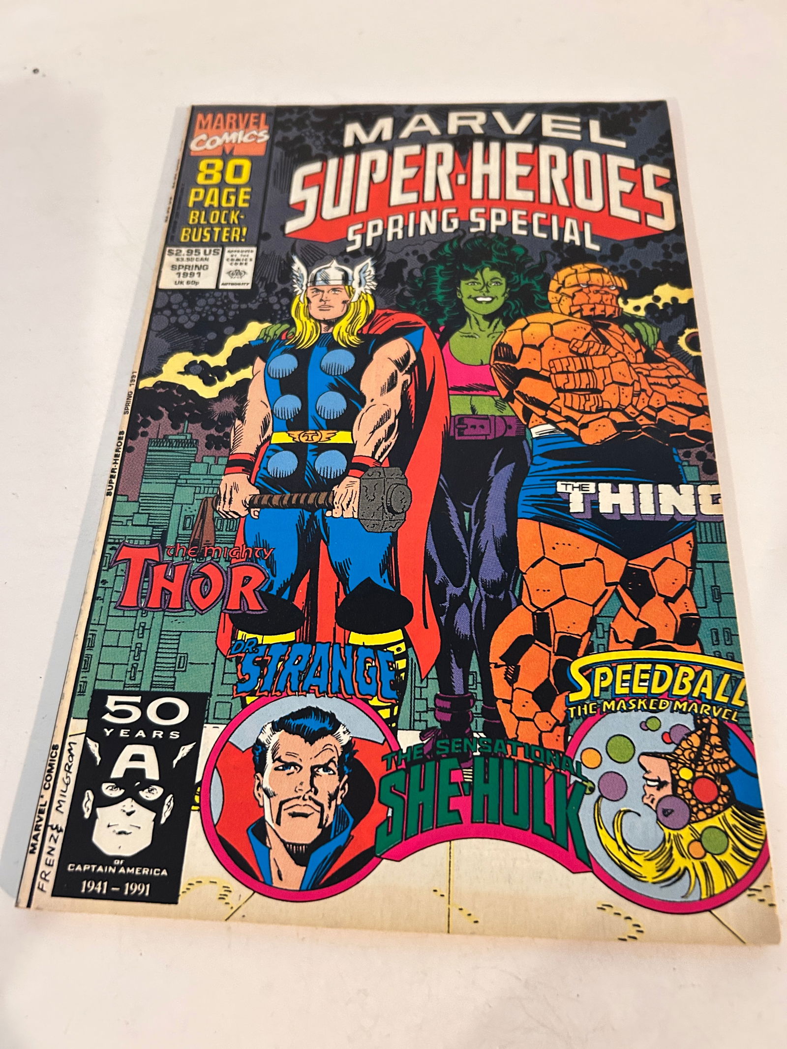 Vintage Comic Book Marvel Super-Heroes Spring Special 1991 (1 of 2)