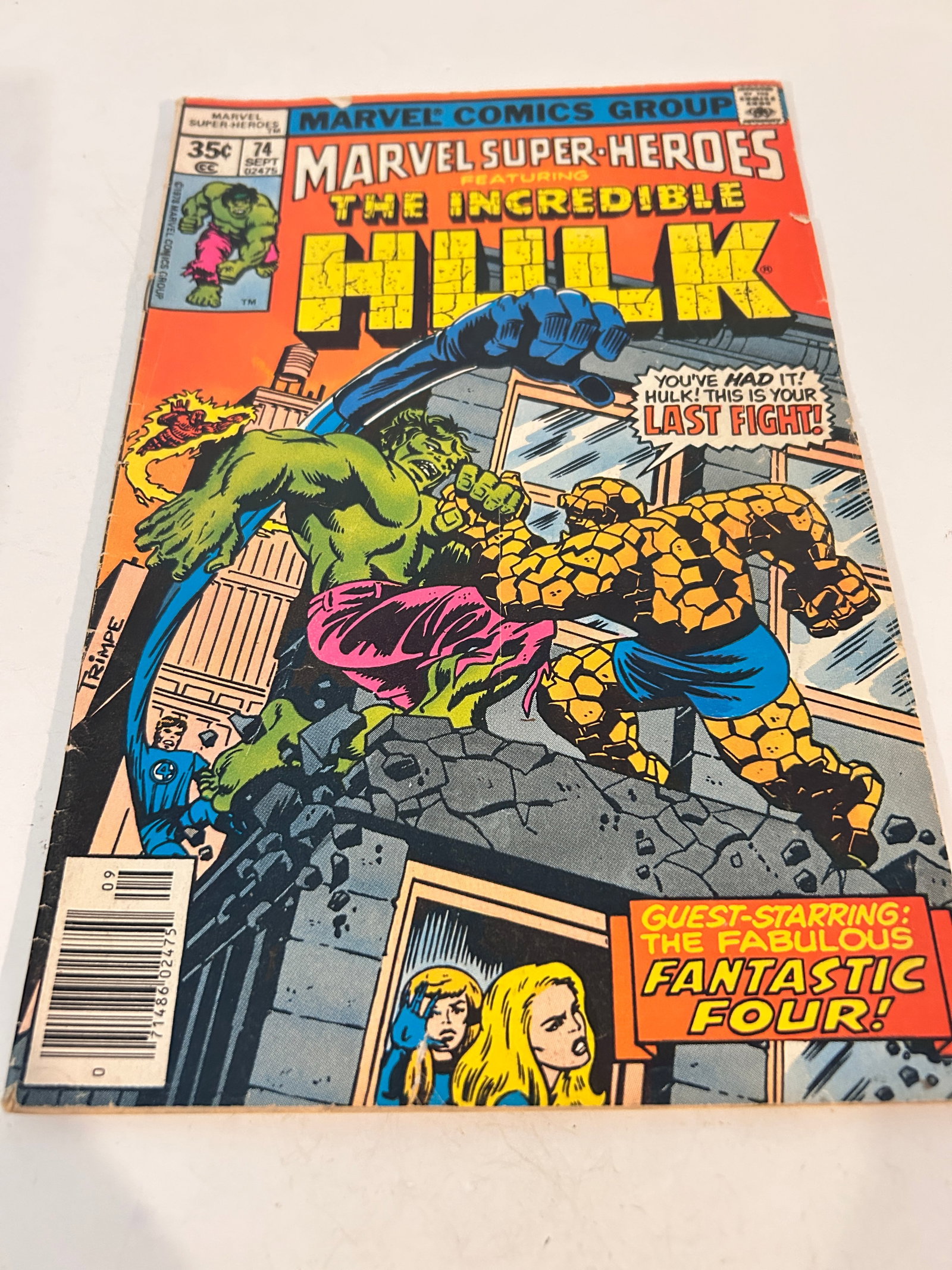Vintage Comic Book Marvel Super-Heroes # 74: Vintage Comic Book Marvel Super-Heroes # 74 Please view all photos as they are part of the description and condition of this Item, Feel free to contact me with questions or picture requests! Used Item