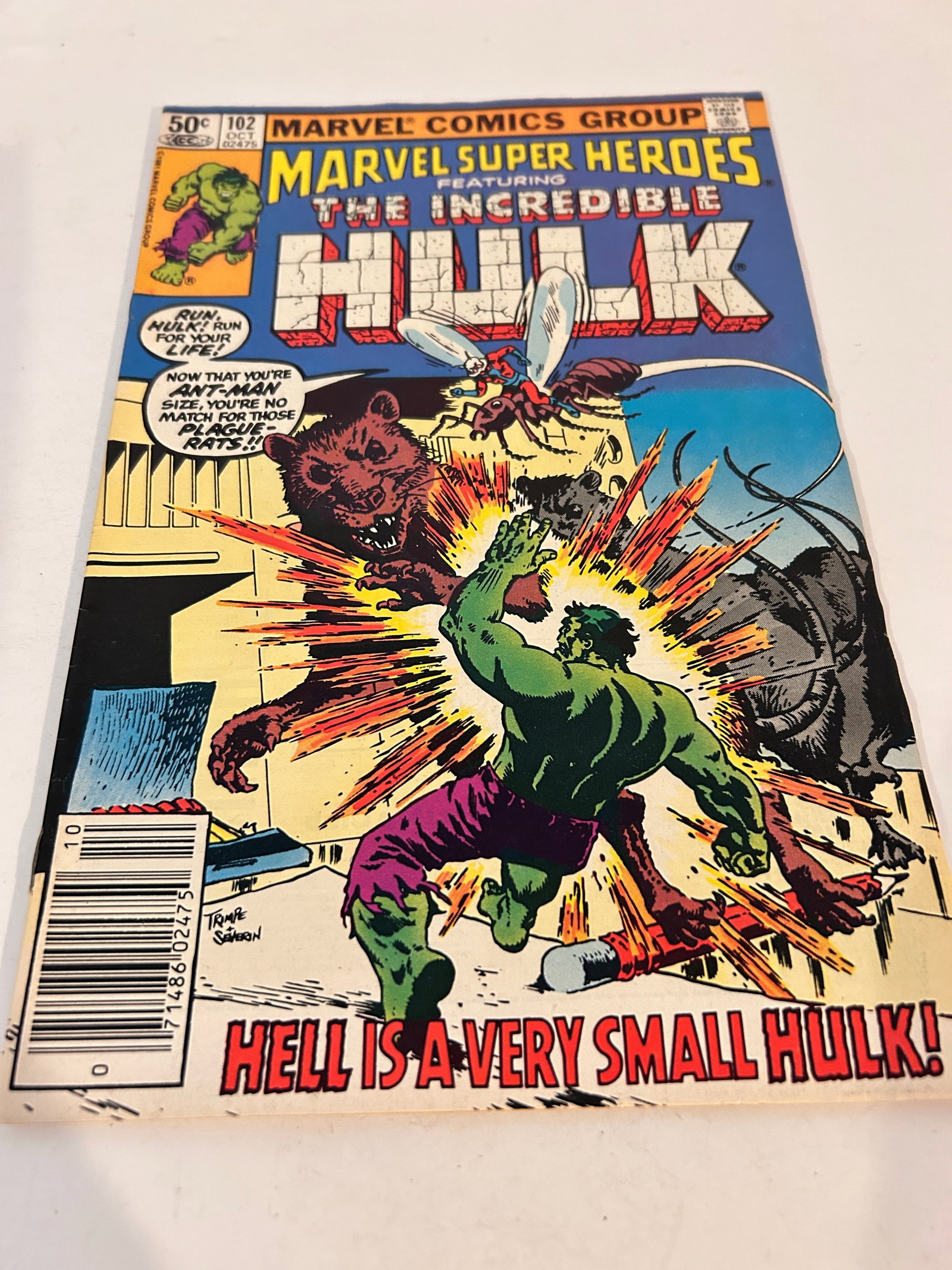 Vintage Comic Book Marvel Super-Heroes # 102: Vintage Comic Book Marvel Super-Heroes # 102 Please view all photos as they are part of the description and condition of this Item, Feel free to contact me with questions or picture requests! Used Ite