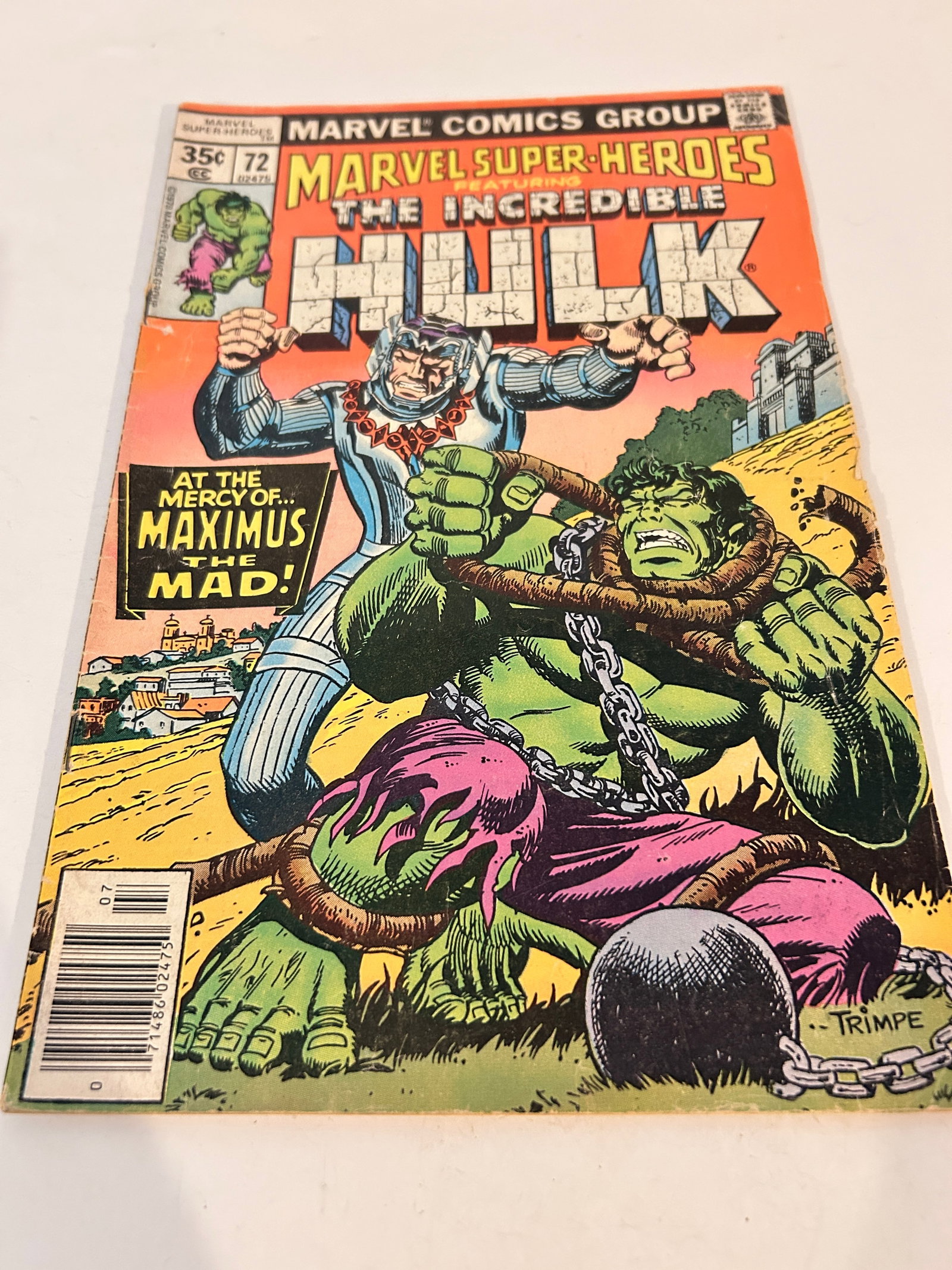 Vintage Comic Book Marvel Super-Heroes # 72: Vintage Comic Book Marvel Super-Heroes # 72 Please view all photos as they are part of the description and condition of this Item, Feel free to contact me with questions or picture requests! Used Item