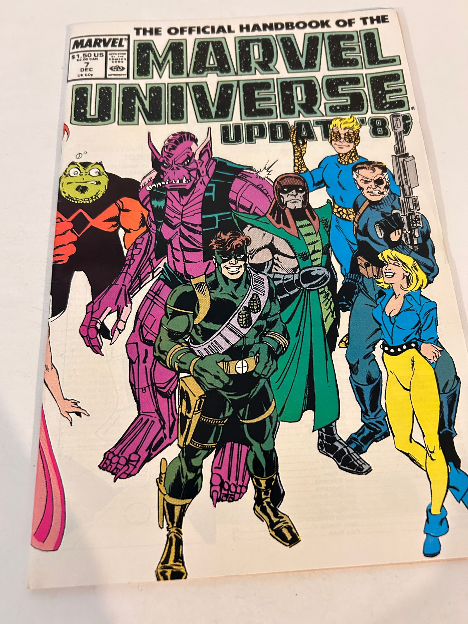 Vintage Comic Book Marvel Universe # 7 (1 of 2)