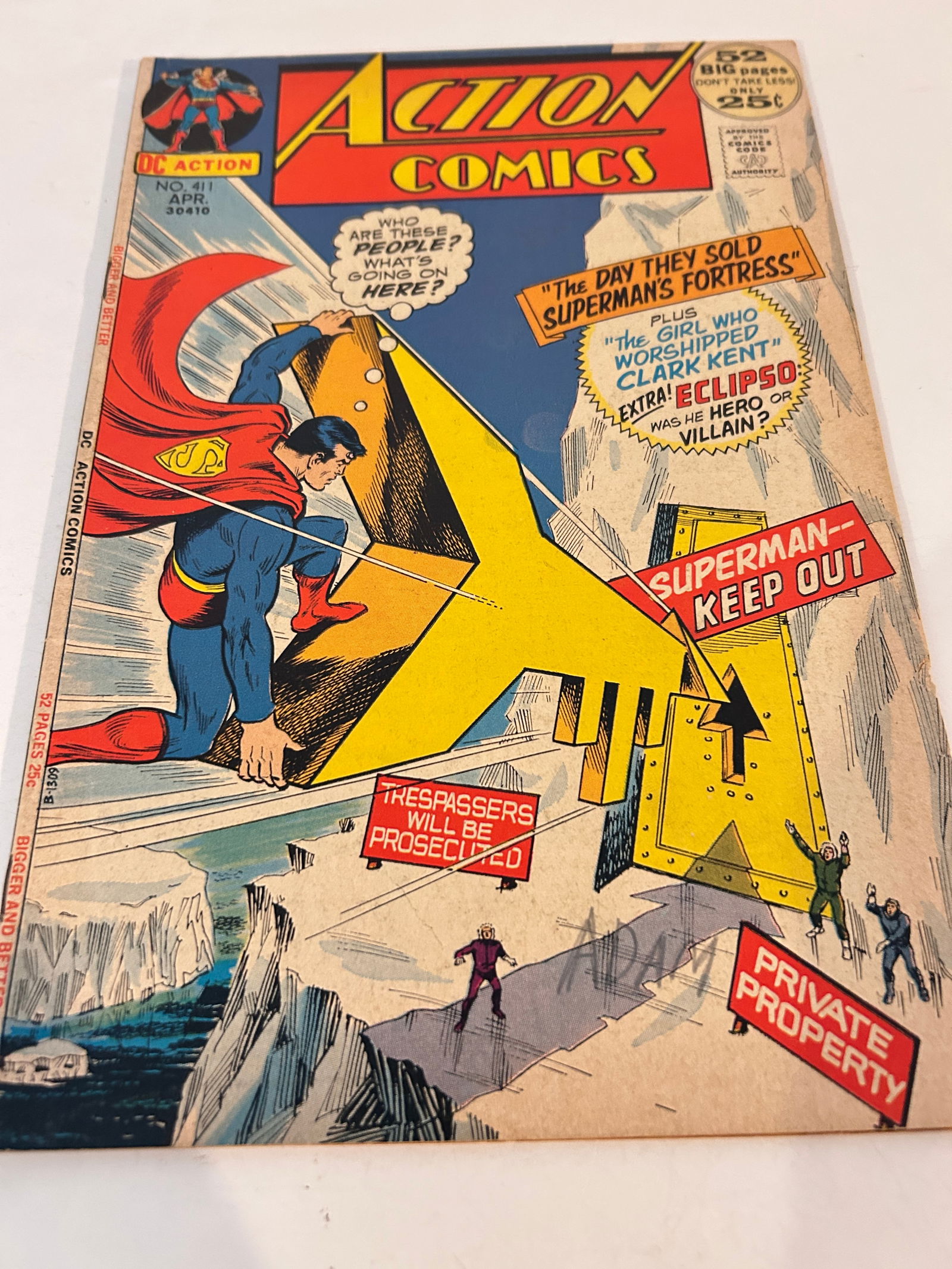 Vintage Comic Book Action Comics # 411 (1 of 2)