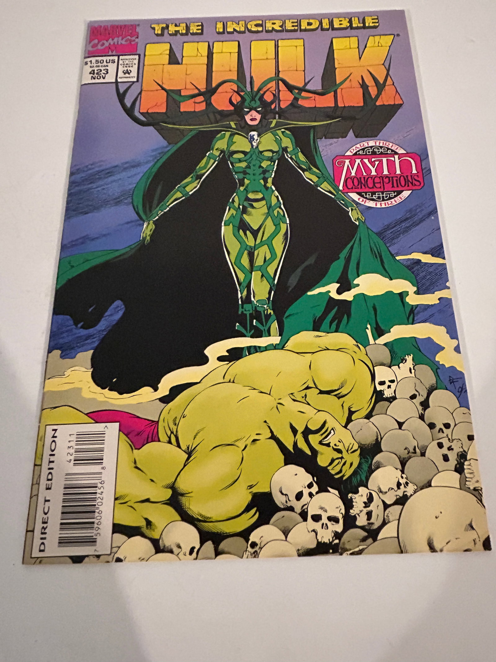 Vintage Comic Book Incredible Hulk # 423: Vintage Comic Book Incredible Hulk # 423 Please view all photos as they are part of the description and condition of this Item, Feel free to contact me with questions or picture requests! Used Item AS