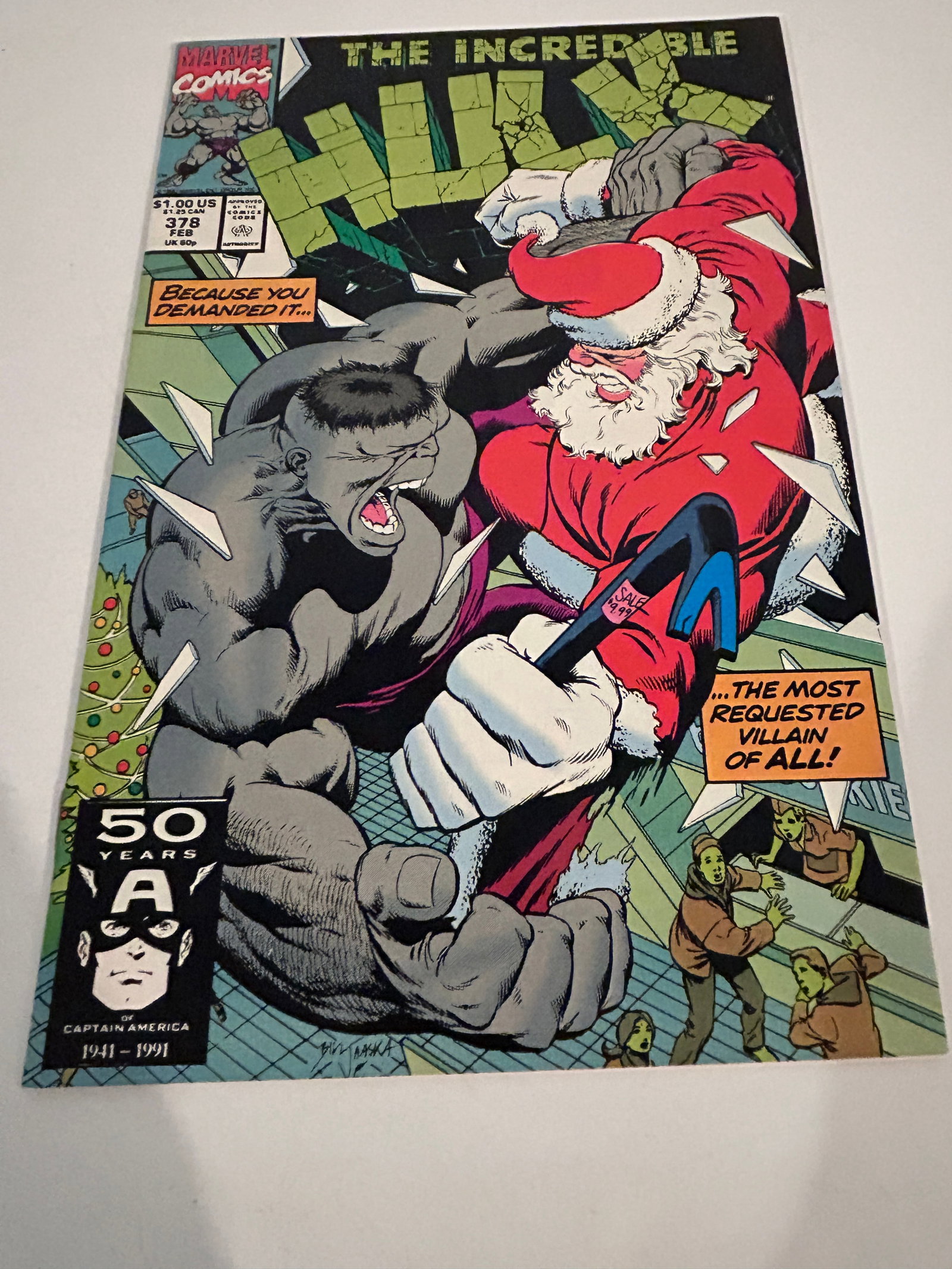 Vintage Comic Book Incredible Hulk # 378: Vintage Comic Book Incredible Hulk # 378 Please view all photos as they are part of the description and condition of this Item, Feel free to contact me with questions or picture requests! Used Item AS