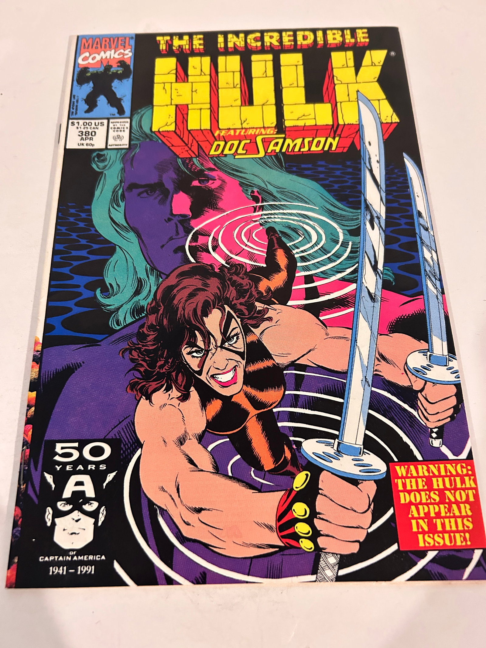 Vintage Comic Book Incredible Hulk # 380: Vintage Comic Book Incredible Hulk # 380 Please view all photos as they are part of the description and condition of this Item, Feel free to contact me with questions or picture requests! Used Item AS