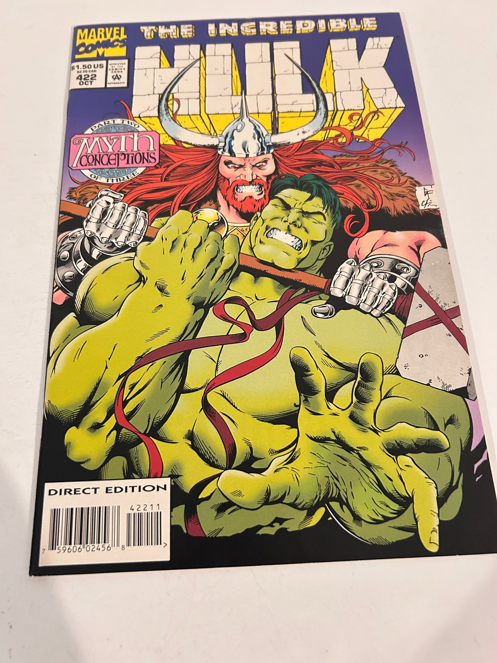 Vintage Comic Book Incredible Hulk # 422: Vintage Comic Book Incredible Hulk # 422 Please view all photos as they are part of the description and condition of this Item, Feel free to contact me with questions or picture requests! Used Item AS