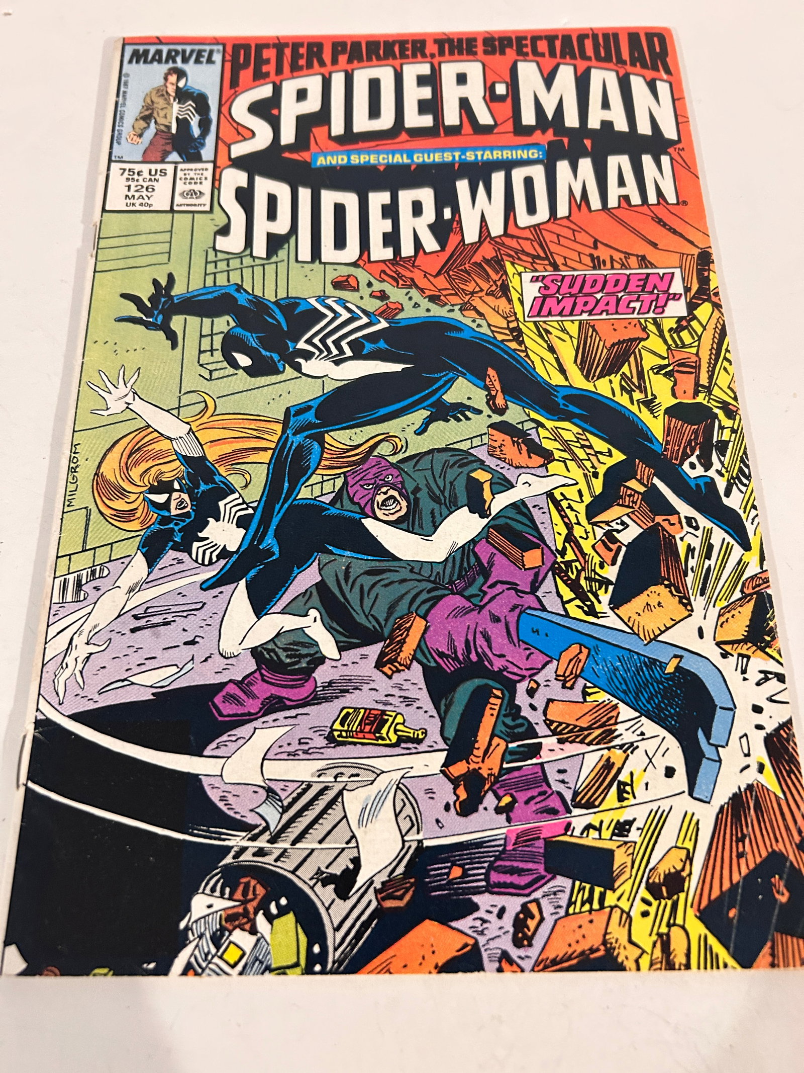 Vintage Comic Book Peter Parker Spectacular Spider-Man # 126: Vintage Comic Book Peter Parker Spectacular Spider-Man # 126 Please view all photos as they are part of the description and condition of this Item, Feel free to contact me with questions or picture re