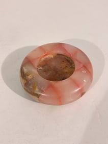 Vintage Pink 4" Alibaster Ashtray