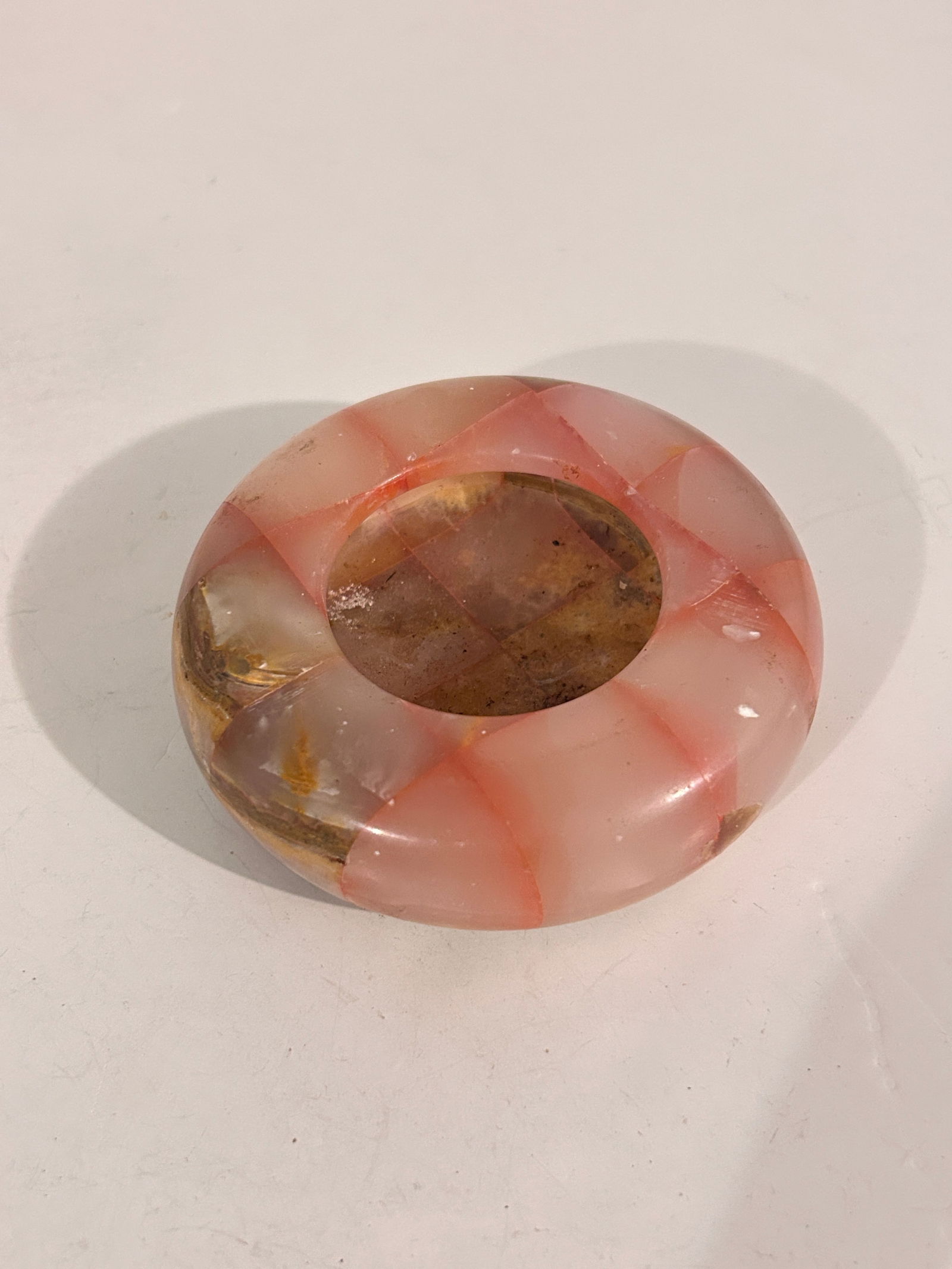 Vintage Pink 4" Alibaster Ashtray