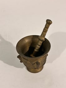 Vintage Mortar & Pestle Brass mixer
