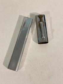 Vintage Chrome Doctors Double Thermometer holder
