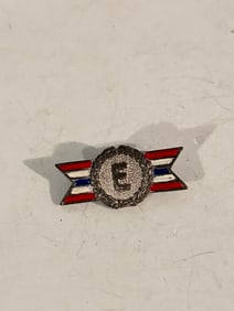 Vintage Sterling Silver Army Navy Production Award Pin