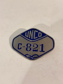 Vintage UNCO C- 821 Metal Pin by Whitehead & Hoag Co.
