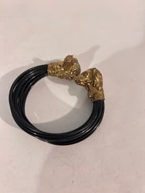 Vintage strand dog Bracelet 7"